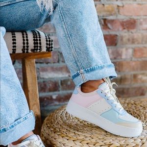 Berness Mile a Minute Platform Sneakers in Multi